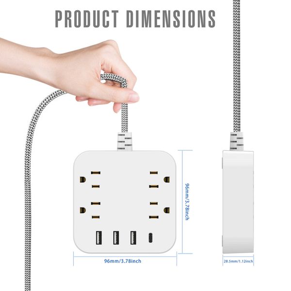 

wall usb large spacing row plug usg lightning protection socket