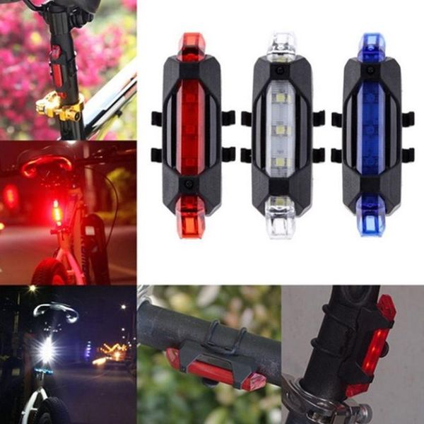 

bicycle light led taillight rear safety warning cycling portable usb rechargeable bike accessories lights