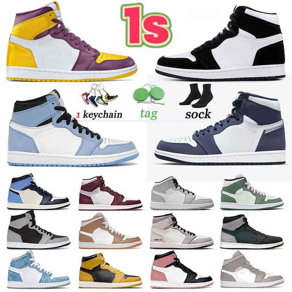 

jorden1s jumpman 1 basketball shoes og 1s sports sneakers high element gore tex midnight navy designer shoe original university blue unc