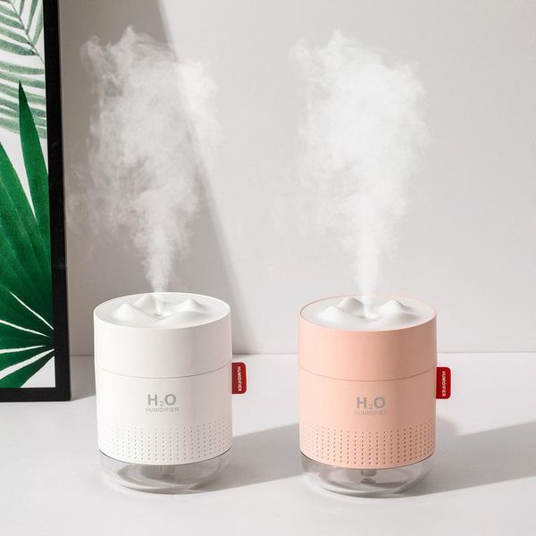 

portable 500ml ultrasonic humidifier snow mountain h2o usb aroma air diffuser with romantic night lamp humidificador difusor humidifiers