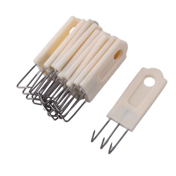 

10pcs knitting machine 3 hooks small weight hanger plastic and metal universal replacement parts accessories & rails
