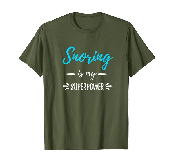 

Snoring Is My Superpower T-Shirt Funny Wife or Husband Gift, Mainly pictures