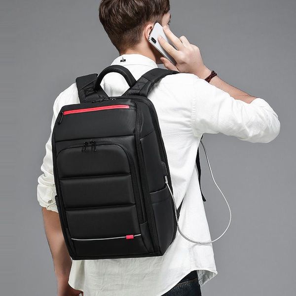 

backpack men's 15.6 inch lapbag usb charging waterproof portable business multilayer large capacity
