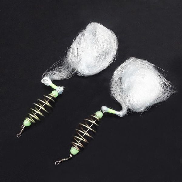 

fishing accessories explosion hook trapped fish cast net floating bottom sticky hooks wire method carp feeder throw