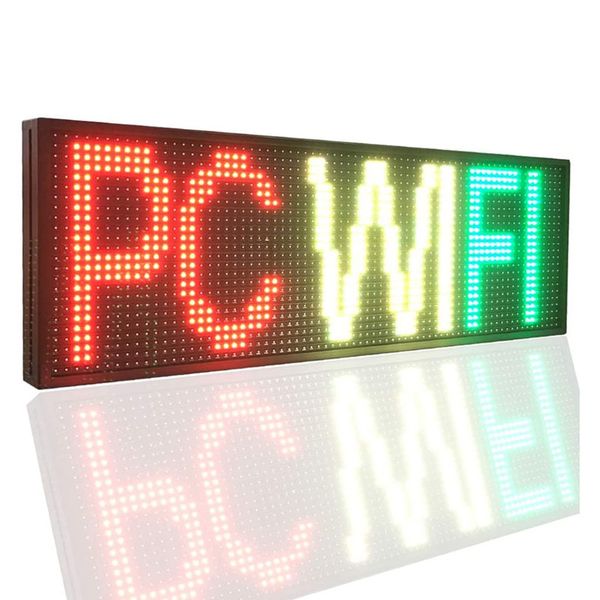 P10 Açık LED İşareti, Kaydırma Mesaj Ekranı Tam Renkli Dijital Mesaj Ekran Kurulu WiFi tarafından Reklam ve İşletme için SMD Teknolojisi ile Programlanabilir