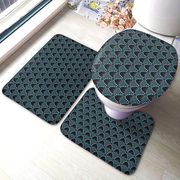 

bath mats art deco peacock feather bathroom mat sets 3 piece set rugs memory foam toilet seat cover lid