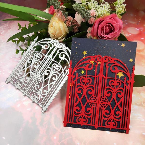 

painting supplies 6 styles gate metal cutting dies stencil scrapbooking diy stamp paper card embossing decor craft for 2021