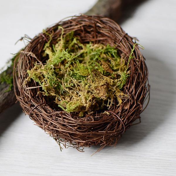 

creative dried artificial moss lining decorative flower hanging baskets garden potted green plants flowers & wreaths