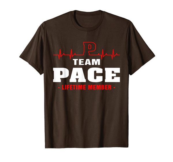 

team pace lifetime member shirt surname, last name gift t-shirt, White;black