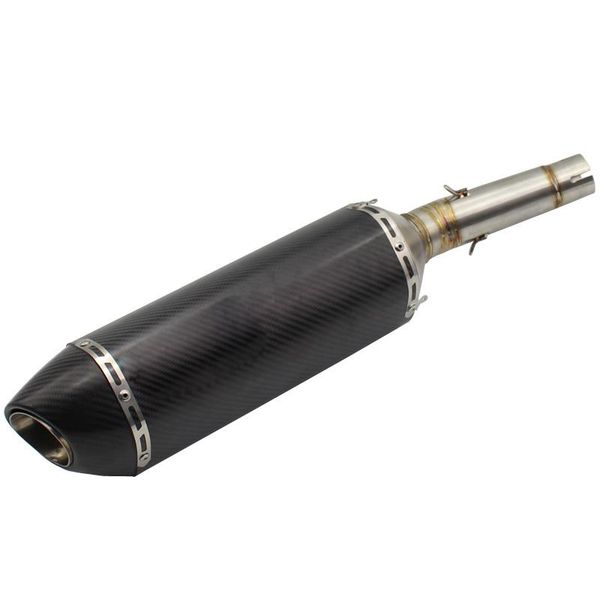 

motorcycle exhaust system id:40mm muffler link pipe mid for nc700 nc750 nc750x nc750s motorbike escape part