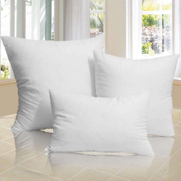 Cuscino/Cuscino Decorativo Uscita Biancheria Da Letto Bianco Throw Core Interno Morbido Cotone PP Per Divano Auto Sedia Cuscino Sedile Dimensioni Imbottitura 40-55 Cm