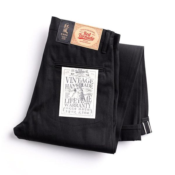 

black officer pants men's selvedge denim jeans chino relaxed fit, Blue