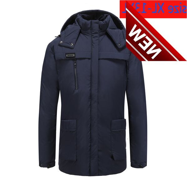 

new arrival camouflage down jacket hoodie men fashion thick casual super large coat plus size -6xl7xl8xlxl10xl11xl12xl13xl, Black