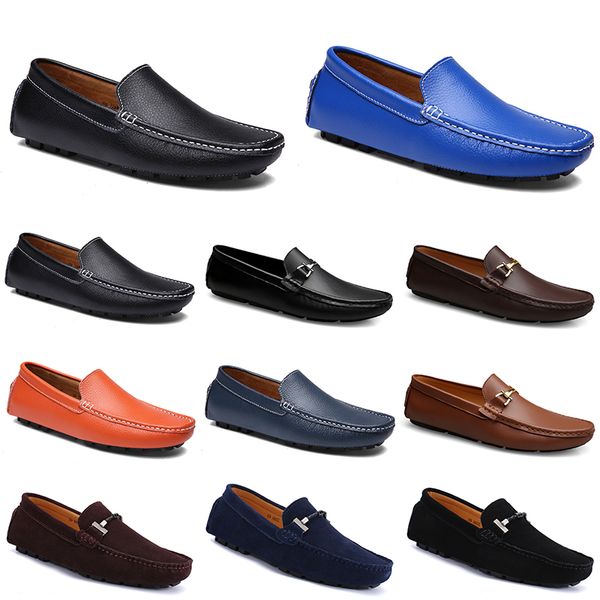 couro doudou homens sapatos de condução casuais respirável sola macia luz tans preto marinho branco azul prata amarelo calçado cinzento all-match outdoor transversal