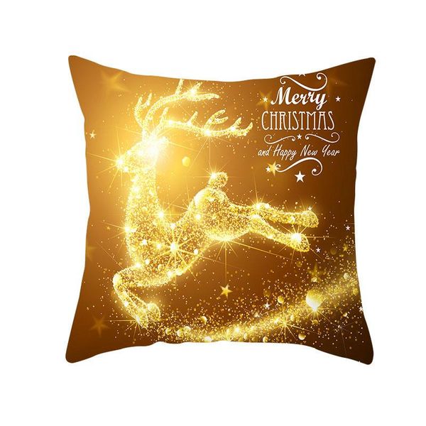 

pillow case rindeer christmas tree snowfake pattern decorative throw cover for indoor year gift