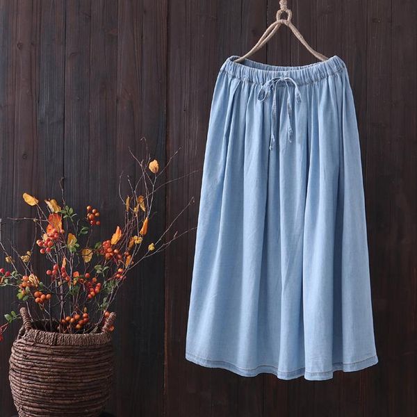 

solid office lady mid-calf skirt empire lace-up women summer skirts dm001, Black