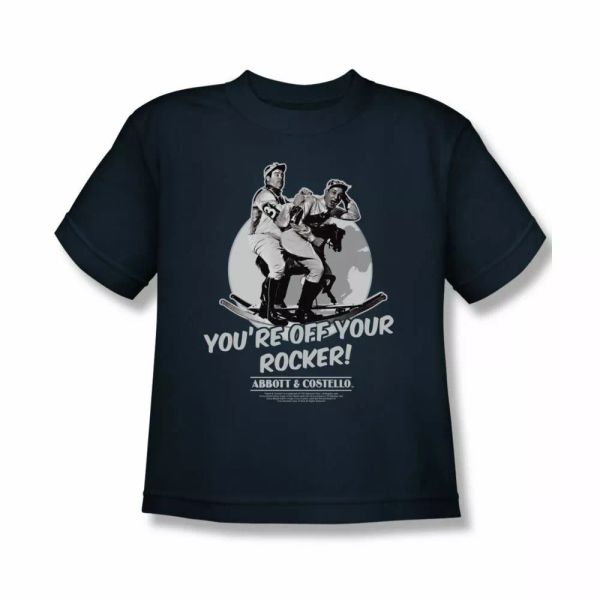 

Abbott & Costello Off Your Rocker Youth Short Sleeve T-Shirt Sizes- S-XL New, White;black