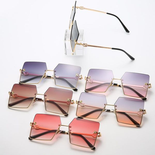 

big frame sunglasses fashion ladies half glasses trend to wear, White;black