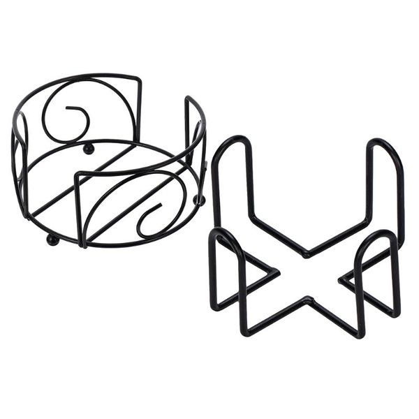 

mats & pads 2pcs holder minimalist metal rack table mat drink