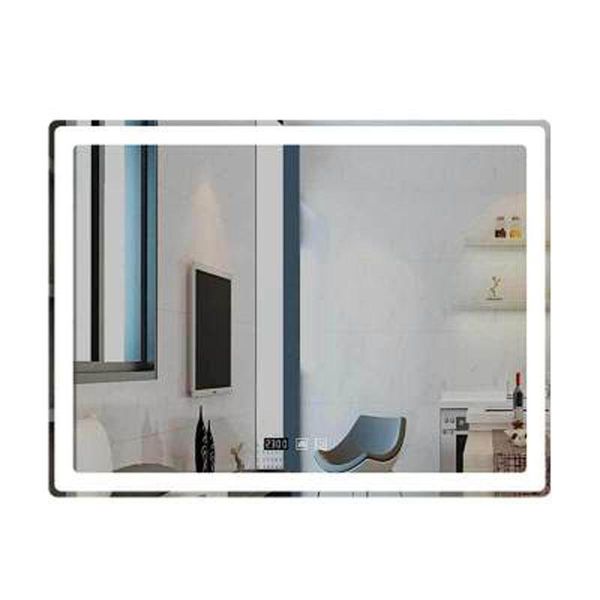 

mirrors square smart led bathroom mirror el toilet with lamp anti-fog touch