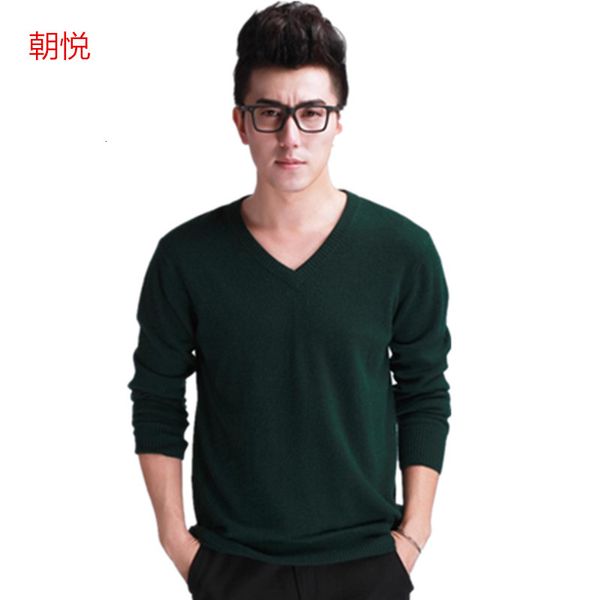 

hoodies classic men's cashmere sweaters v-neck casual long sleeve pullovers autumn winter clothes m-xxxl jumpe, Black