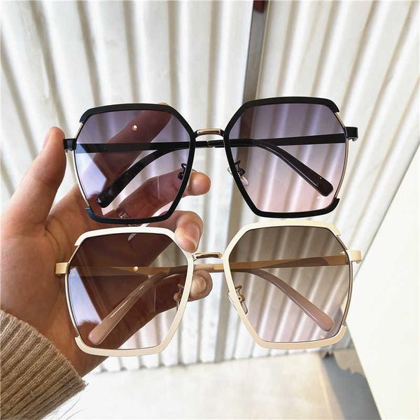 

sunglasses trends polygon shape street fashion european style shades, White;black
