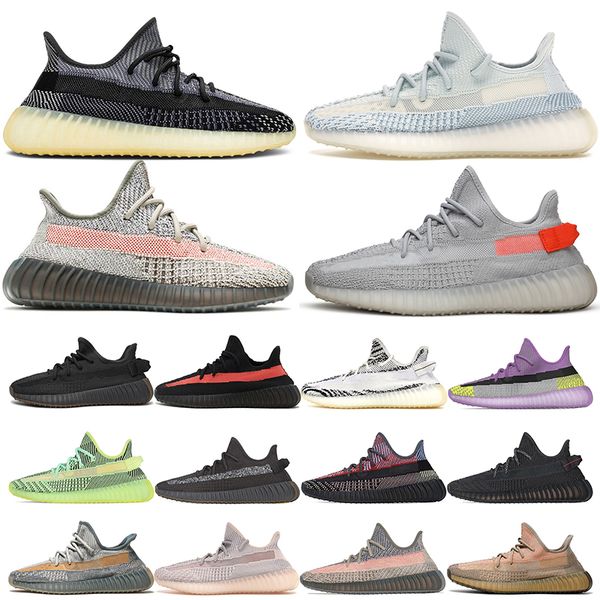 

2021 kanye running shoes ash blue natural mens women size us 13 yecheil tail light cinder reflective 3m carbon zebra asriel trainers sneaker