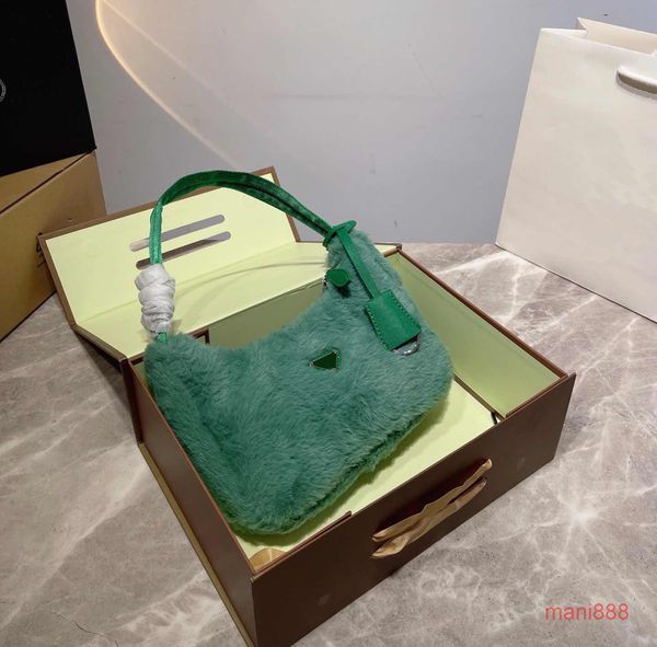 

22fw luxury women's shoulder bags designer fur handbag underarm bag fashion with classic letters lady purse handbags