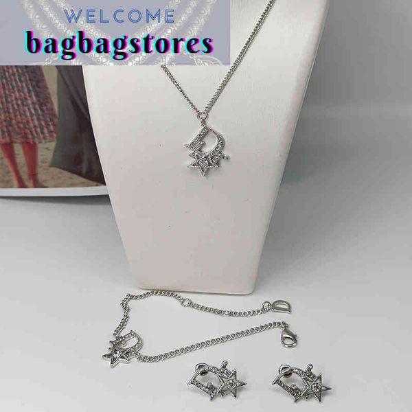 

d's new medieval exquisite temperament diamond inlaid women's necklace 2021 freshly baked girls' jewelry, Silver