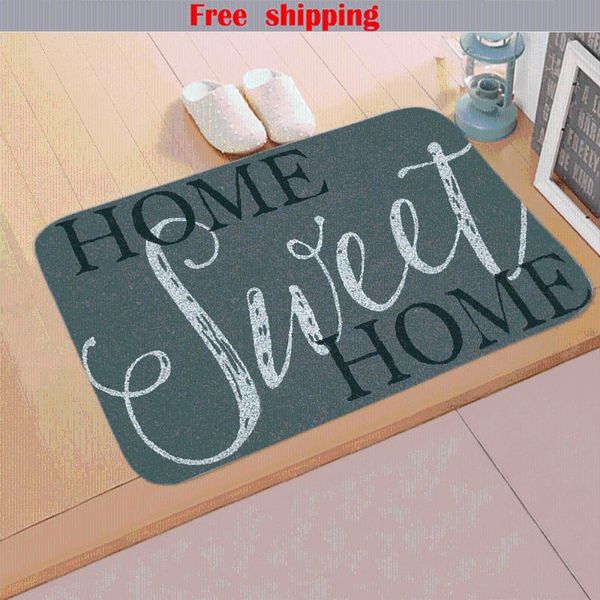

entrance welcome doormat absorbent bathroom kitchen floor mat sweet home letter rug anti-slip carpet for living room carpets