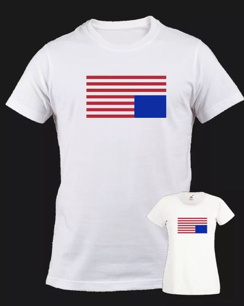 

tshirt house of cards usa reverse flag man woman flag usa tv series, White;black