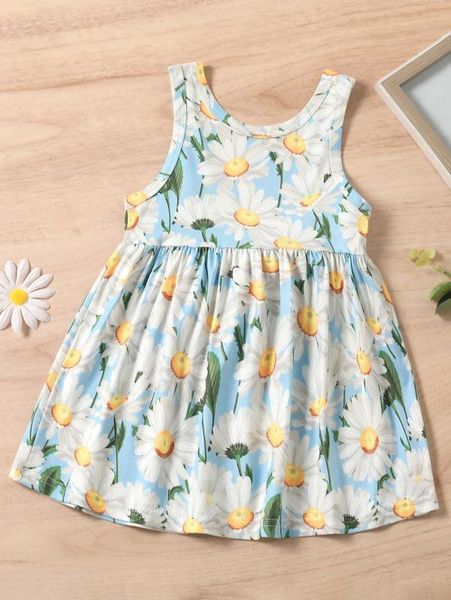 

baby allover floral print dress she, Red;yellow