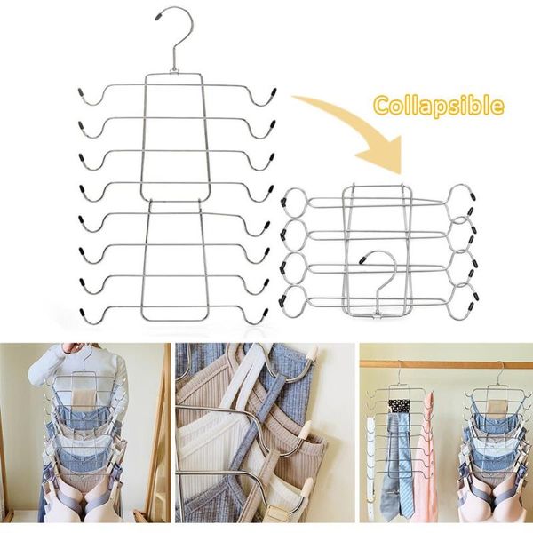 

hangers & racks multi-layer household underwear hanger storage multi-functional clothing shelf folding space-saving organizer