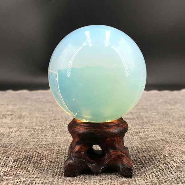 

natural polishing opalite ball crystal stone sphere rare healing gemstone for home decoration gifts decorative objects & figurines