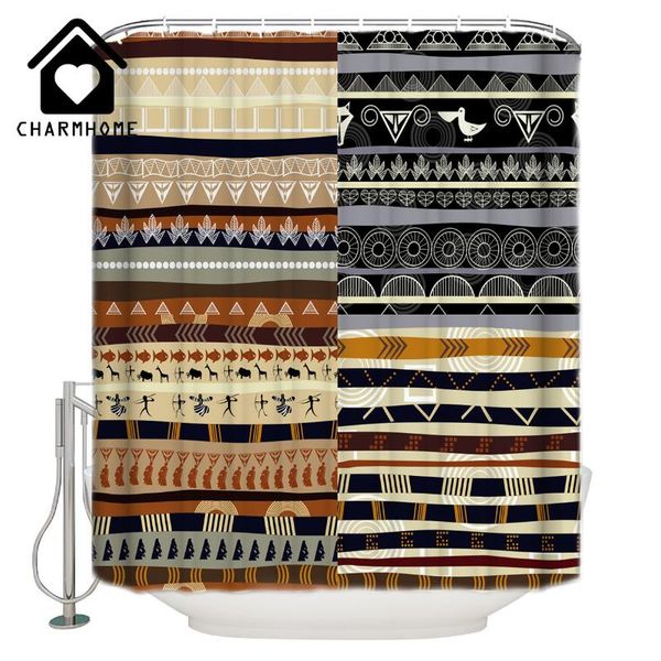 

shower curtains charmhome africa elephant curtain fabric bathroom decor accessories waterproof polyester mat