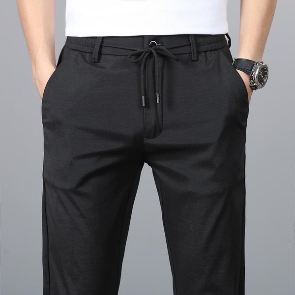 

spring and summer 2121 men's casual cargo pants can be matched with straight, Black
