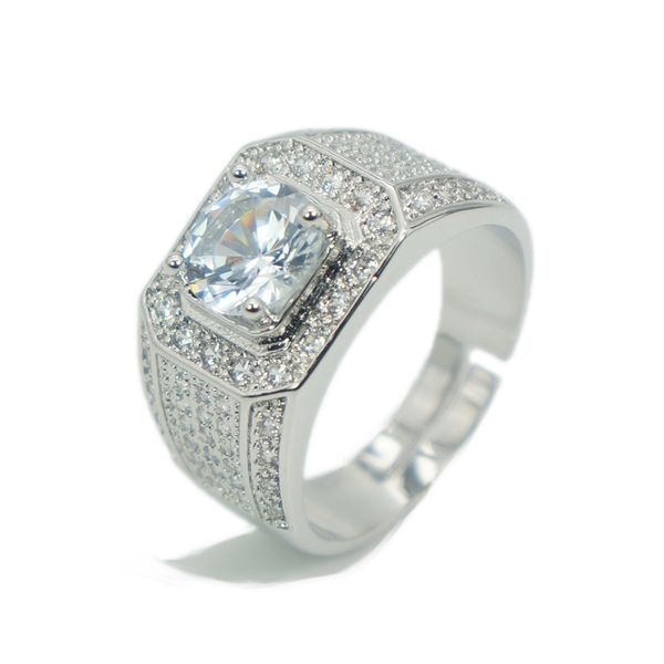 

2021 net celebrity product full diamond ring silver-plated fashion male galaxy sterling silver accessories