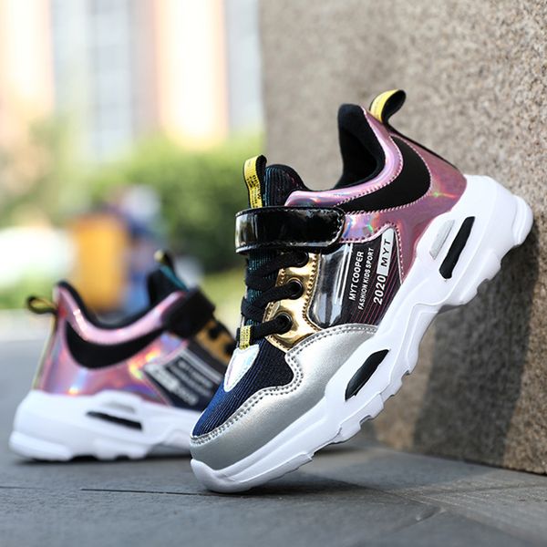 

2021 kids tenis sneakers for girls fashion lightweight sports running shoes children casual sneakers boys autumn winter shoes, Black;red