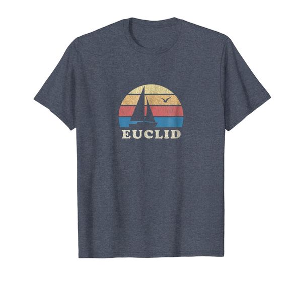 

Euclid OH T-Shirt Vintage Sailboat 70s Throwback Sunset Tee, Mainly pictures