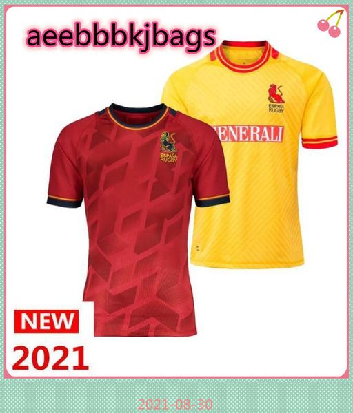 

spain 2021 home rugby shirt national team espana jerseys league union shirts 10, Black;gray