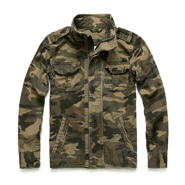 

men's jackets casual wear oversized camo sportswear thick denim men overall green military winter camouflage coat male xxl, Black;brown