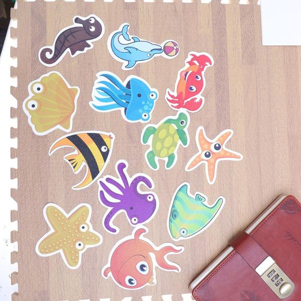 

bath mats 12pcs marine organism anti-slip bathroom sticker self-adhesive decals for tub shower surfaces