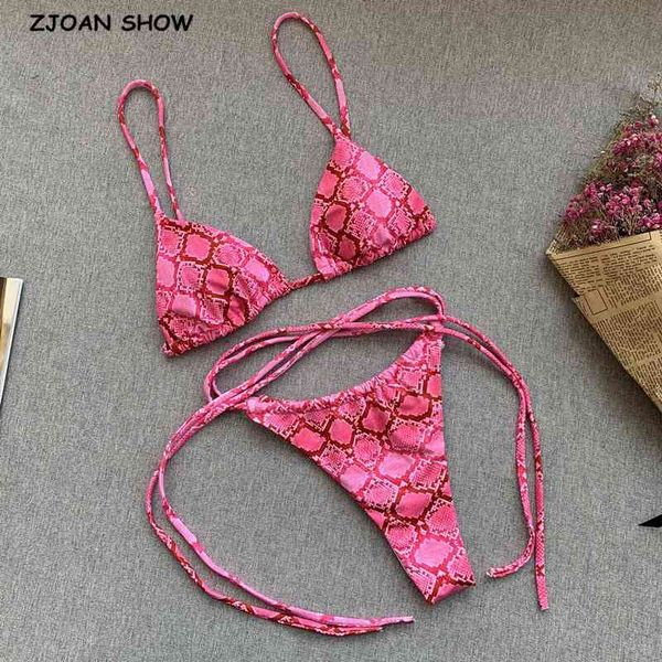 

bras sets 2021 ladies solid color tie bow bandage lacing up bra swimwear swim bikini women bathing suit swimsuit 2 pieces set, Red;black