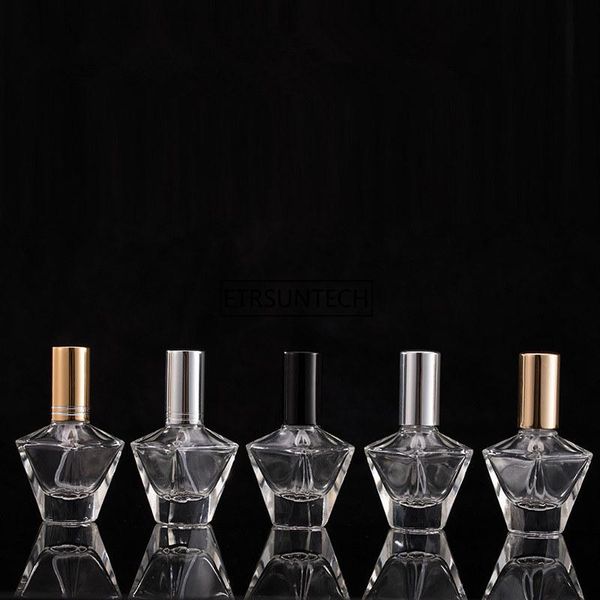 

100pcs 10ml glass empty perfume bottles spray atomizer refillable bottle scent case with travel f2247 storage & jars