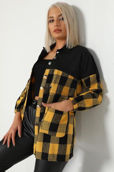 

women's jackets nese 2021 winter thick warm parkas women fashion plaid coats elegant cotton female outfits stylish, Black;brown