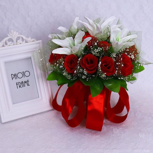 

decorative flowers & wreaths korean holding simulation roses wedding creative flower ball supplies po studio pography props