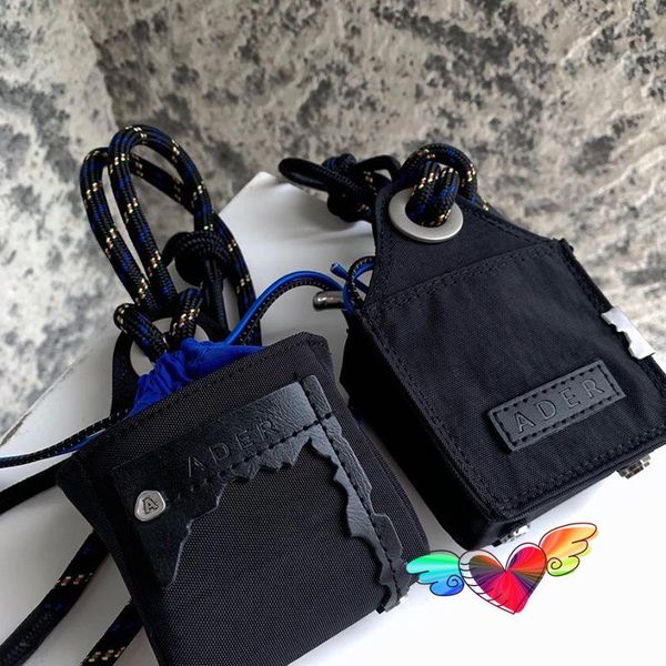 

waist bags 2021 black ader error packs men women tore metal adererror leather patck bag long drawstring