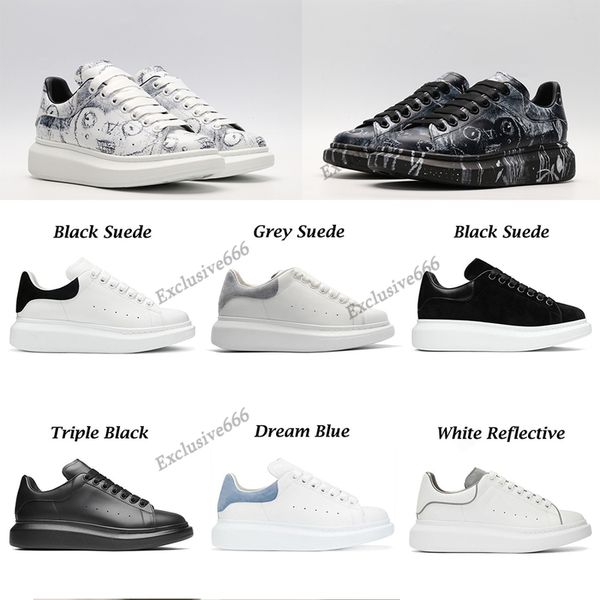 

with box 2021 graffiti designer alexander men women casual shoes espadrilles flats platform oversized sneaker shoe espadrille flat sneakers