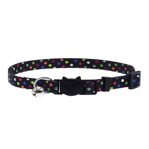 

cat collars & leads collar with bell safety buckle adjustable kitten small dogs cats printing pet supplies adw889