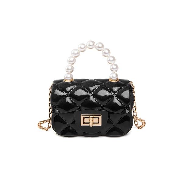 

evening bags pearl handbag in spring and summer 2021 versatile mini girl's cross diamond candy shoulder bag jelly wallet with chain